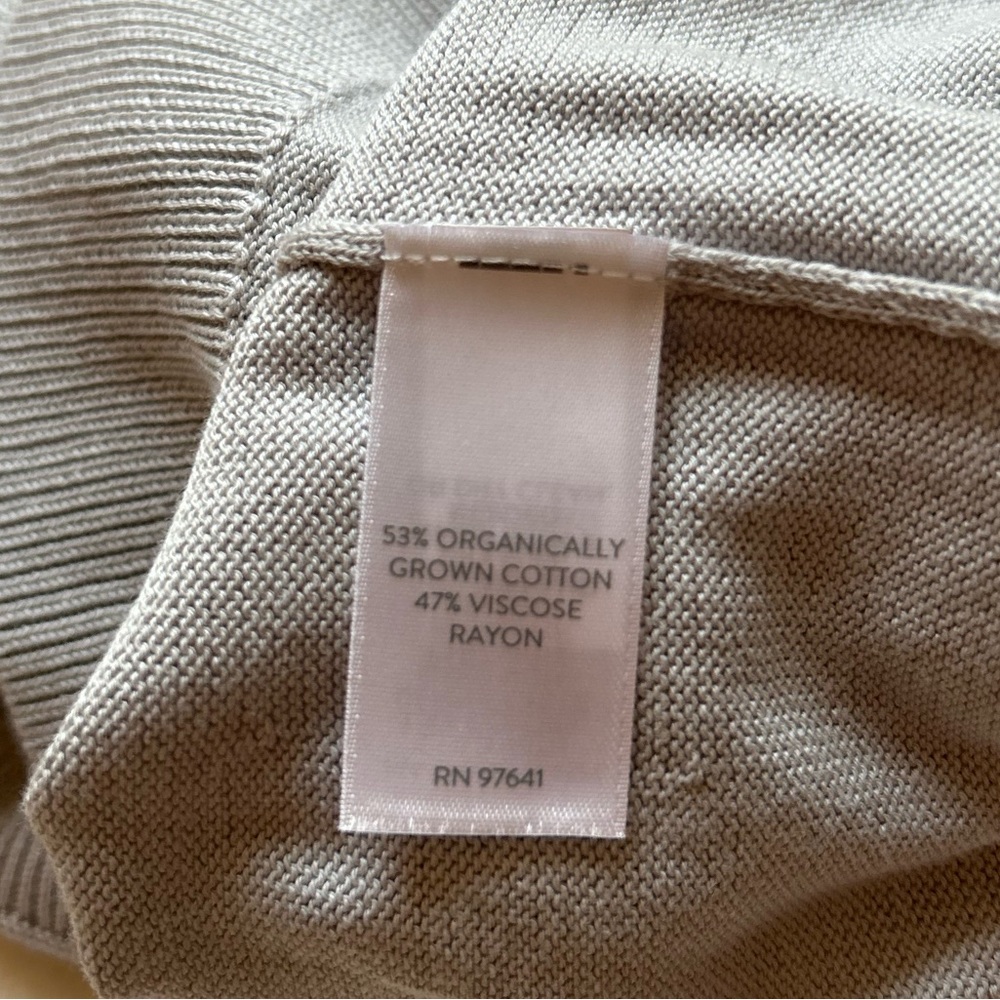 J.Jill Organically Grown Cotton V-Neck Button-up Cardi Gray Size Small - Picture 11 of 13